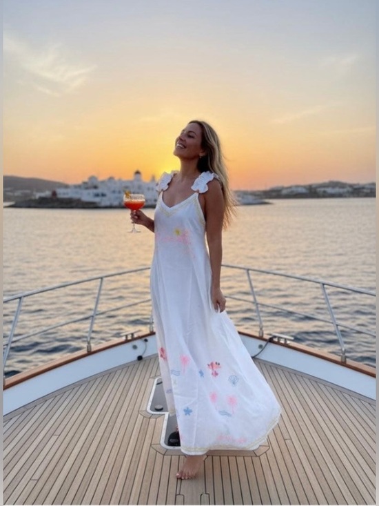 Be sunset Dresses & Skirts - Be Sunset Sumerlight Embroidered Slip DRESS - Maxi dress  in White Size S/M NWT
